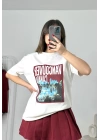 Canada Baskılı Tshirt - Beyaz