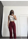Carla İspanyol Pantolon - Bordo