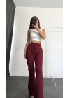 Carla İspanyol Pantolon - Bordo