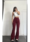 Carla İspanyol Pantolon - Bordo