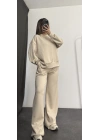 Carmen Taşlı Sweat Takım - Bej