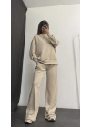Carmen Taşlı Sweat Takım - Bej