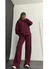 Carmen Taşlı Sweat Takım - Bordo