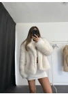 Celin Peluş Kürk - Beyaz
