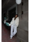 Celin Peluş Kürk - Beyaz