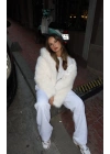 Celin Peluş Kürk - Beyaz