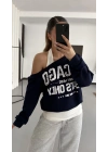 Chicago Atlet Detaylı Sweatshirt - Lacivert