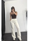 Cisa Gabardin Pantolon - Beyaz