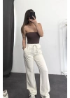 Cisa Gabardin Pantolon - Beyaz