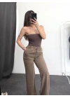 Cisa Gabardin Pantolon - Kahverengi