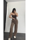 Cisa Gabardin Pantolon - Kahverengi