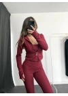 Corinna Tayt Takım - Bordo