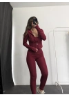 Corinna Tayt Takım - Bordo