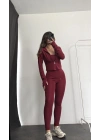 Corinna Tayt Takım - Bordo