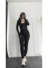 Corinna Tayt Takım - Siyah