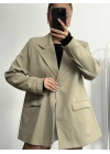 Cruz Astarlı Blazer Ceket - Haki