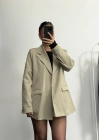 Cruz Astarlı Blazer Ceket - Haki
