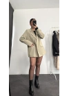 Cruz Astarlı Blazer Ceket - Haki