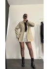 Cruz Astarlı Blazer Ceket - Haki