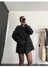 Cruz Astarlı Blazer Ceket - Siyah