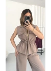 Dora Yelekli Takım - Bej