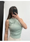 Eliz Drapeli Bluz - Mint