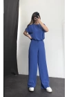 Ella Crop Takım -Lacivert