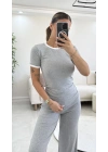 Elsie Biyeli Basic Takım - Gri