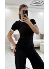 Elsie Biyeli Basic Takım - Siyah