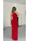 Emmy Tek Omuz Elbise - Kırmızı