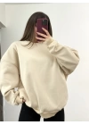 Era Bisiklet Yaka Sweatshirt - Bej