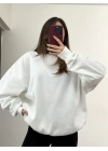 Era Bisiklet Yaka Sweatshirt - Beyaz