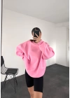 Era Bisiklet Yaka Sweatshirt - Pembe