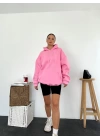 Era Kapüşonlu Sweatshirt - Pembe