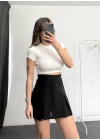 Evelyn Şortlu Etek - Siyah
