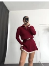 Felix Etekli Triko Takım - Bordo
