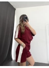 Gail Şortlu Takım - Bordo