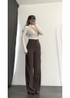 Ginny Palazzo Pantolon - Kahve