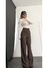 Ginny Palazzo Pantolon - Kahve