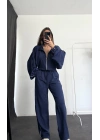 Haley Şeritli Eşofman Takımı - Lacivert