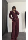 Hanna Hırka Takım - Bordo