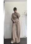 Heli Kemerli Eşofman Takım - Bej