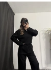 Hilda Polo Yaka Takım - Siyah