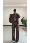 Iina Gabardin Takım - Kahve