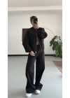 Iina Gabardin Takım - Siyah