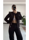 Iina Gabardin Takım - Siyah