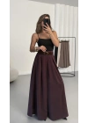 Jane Kemerli Pantolon - Bordo