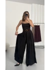 Jane Kemerli Pantolon - Siyah