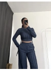 Janna Büzgülü Takım - Lacivert