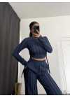 Janna Büzgülü Takım - Lacivert